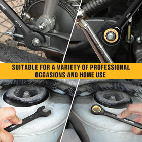 12-point box end provides firm grip and reliable torque
