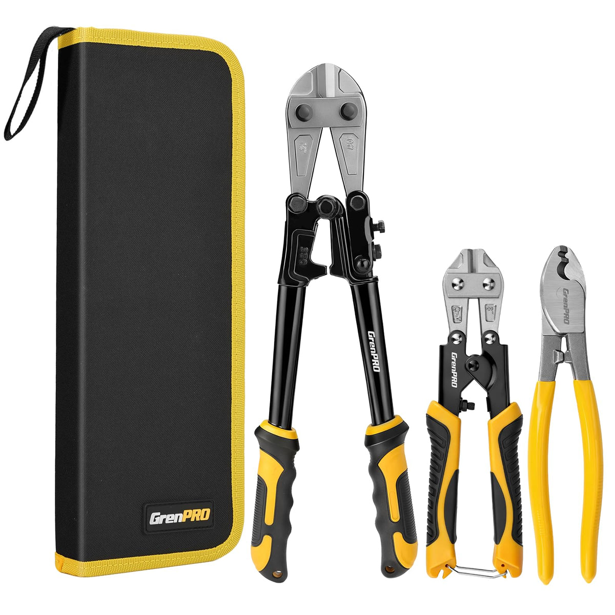 GRENPRO 14-inch heavy-duty bolt cutter blade, ideal for bolts and chains.