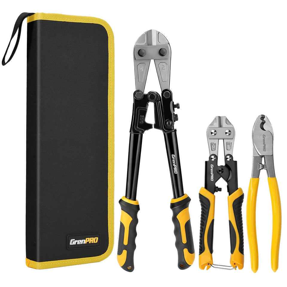 GRENPRO 14-inch heavy-duty bolt cutter blade, ideal for bolts and chains.