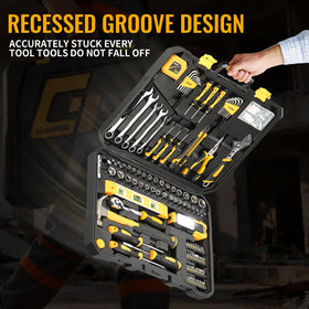 GRENPRO 219pcs tool set level aids precise alignment during projects