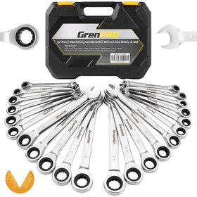 GRENPRO 23-piece wrench set showcases durable chromium vanadium steel for long-lasting use