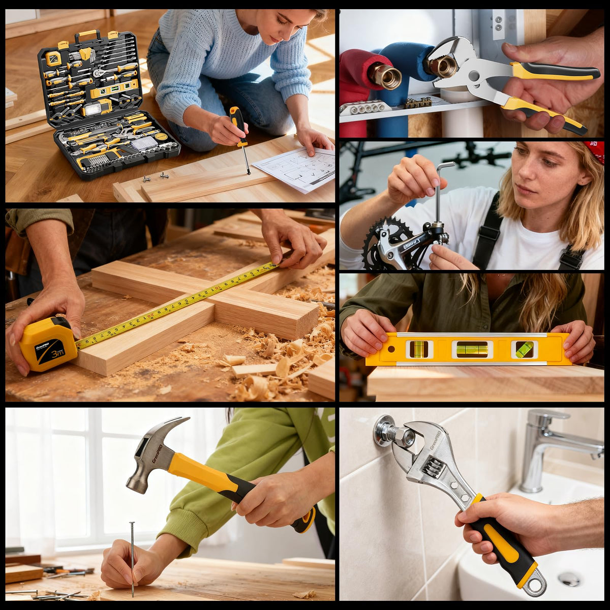 GRENPRO 239PCS tool set level helps ensure accurate measurements