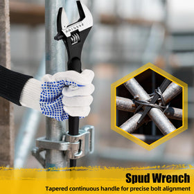 GRENPRO 16-inch adjustable spud wrench set offering extended leverage for tough fasteners.