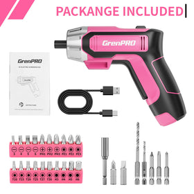 GRENPRO 4V complete kit includes bits and manual for easy setup.