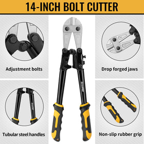 GRENPRO 8-inch cable cutter steel blade for clean wire and cable work.