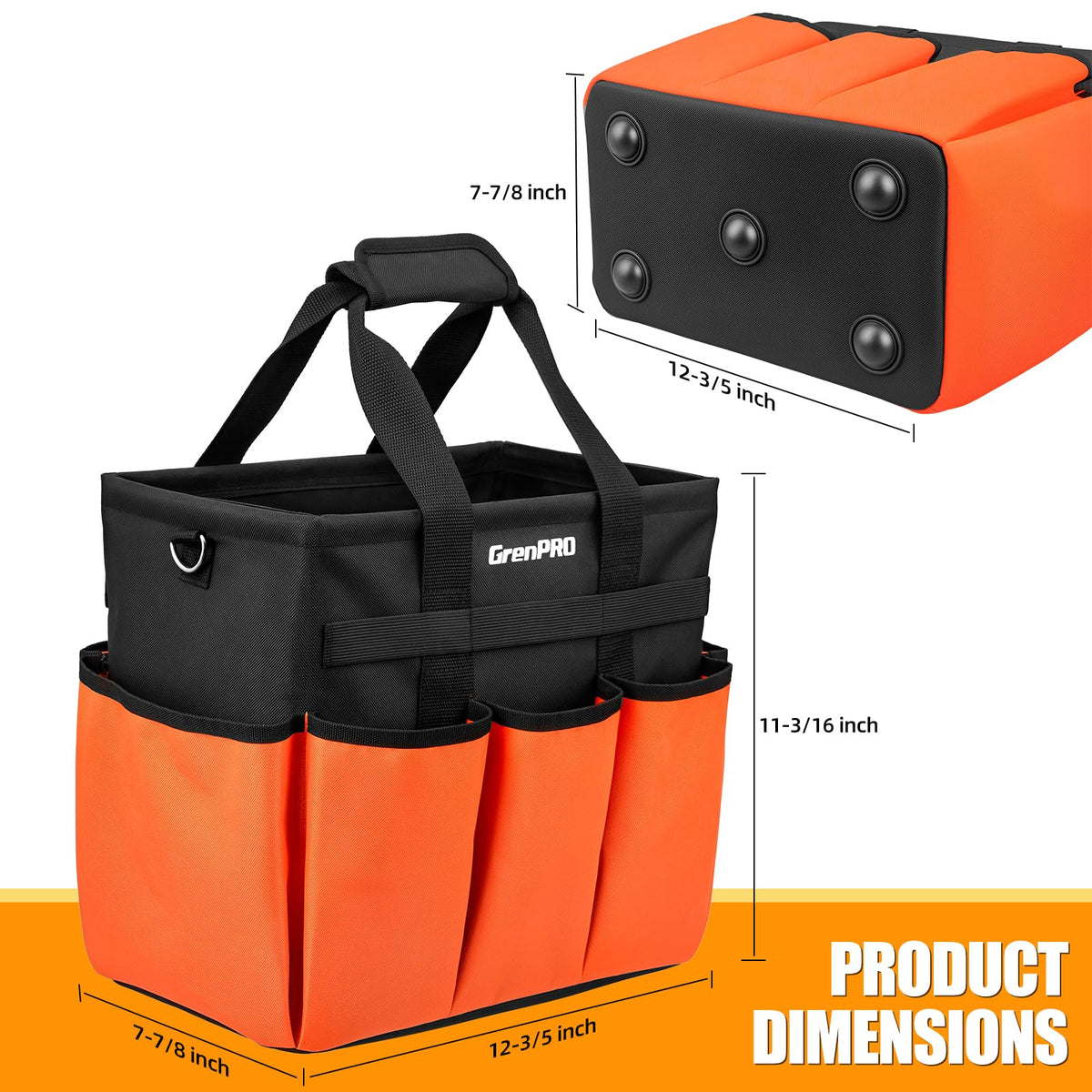 Grenpro adjustable strap comfort keeps shoulders comfortable during long gardening sessions.