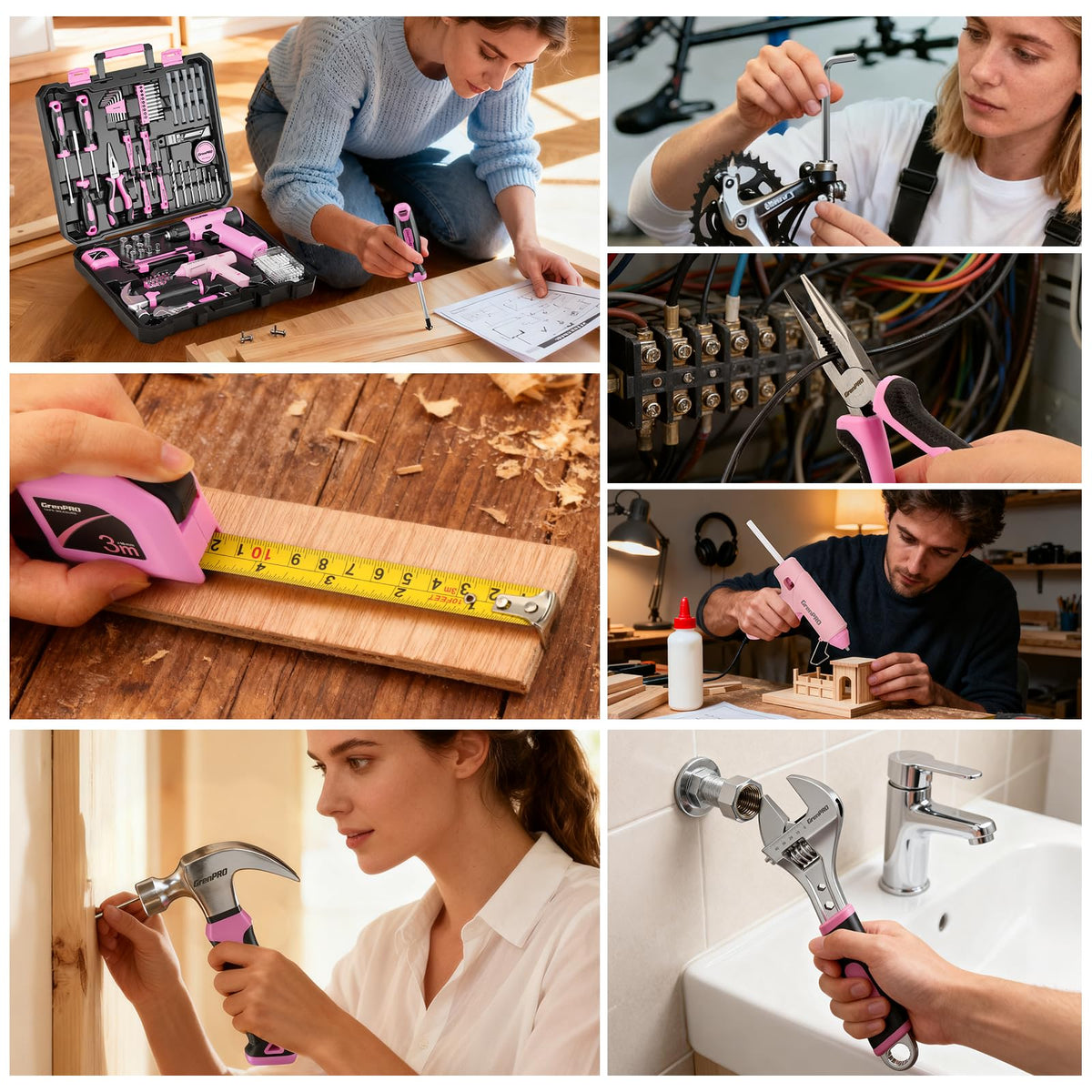 GRENPRO Alloy-steel tools with corrosion protection for lasting DIY use