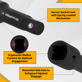 GRENPRO black phosphate finish resists wear during heavy use