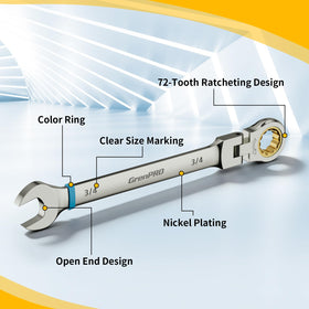 GRENPRO chrome-vanadium steel with nickel plating for durability