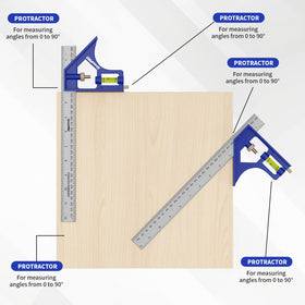 GRENPRO Combination Square compact design helps keep tools organized in a shop