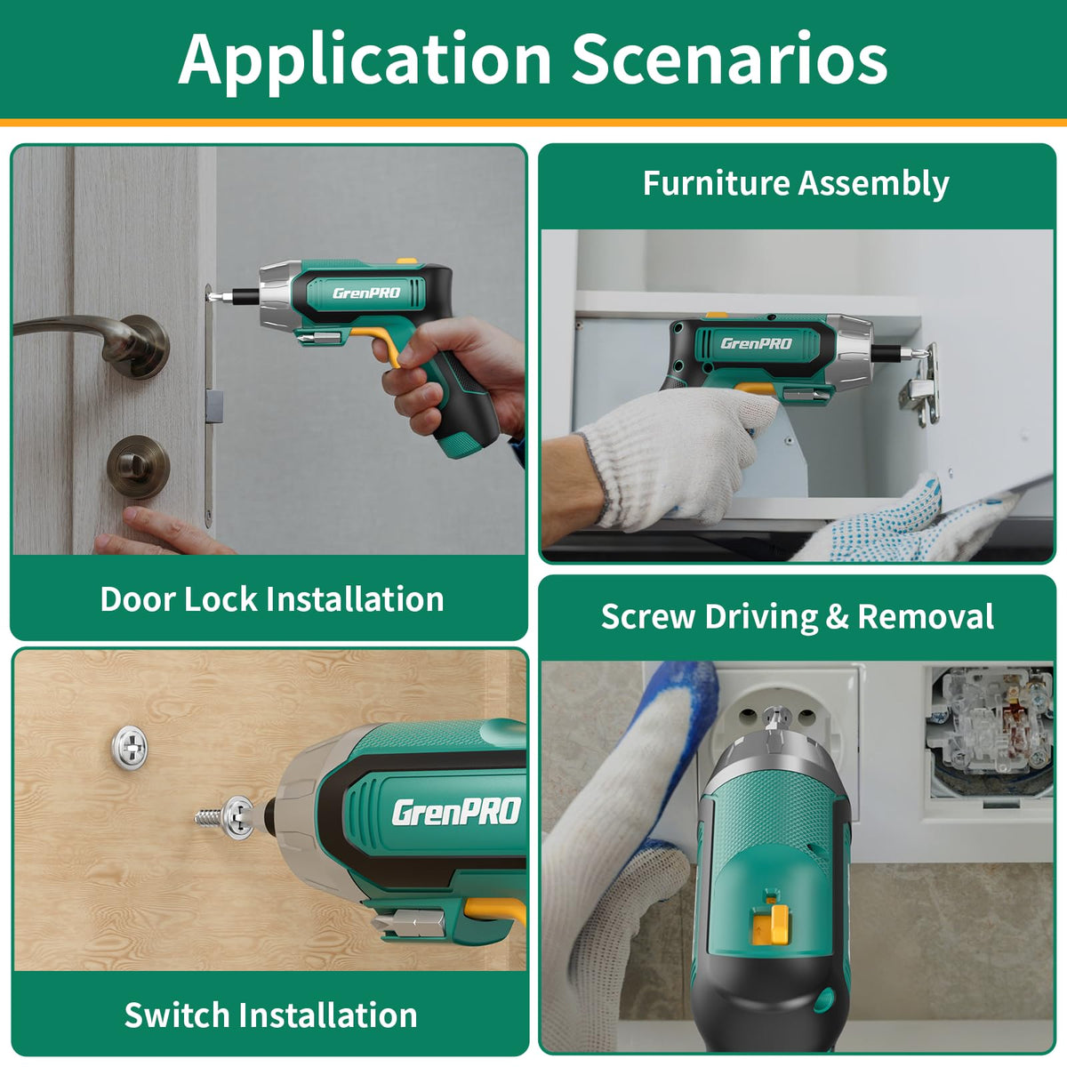 GRENPRO compact design fits into cabinets and tight corners.