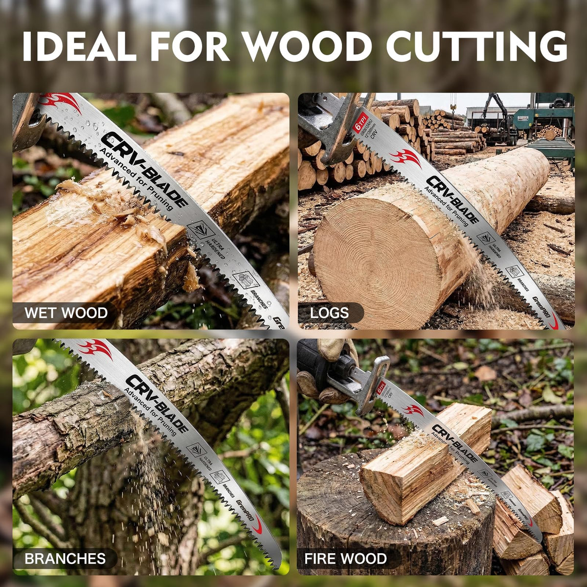Durable outdoor cutting blades from GRENPRO in use