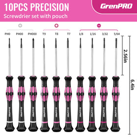 GRENPRO ergonomic textured handle with thumb-end cap for control.