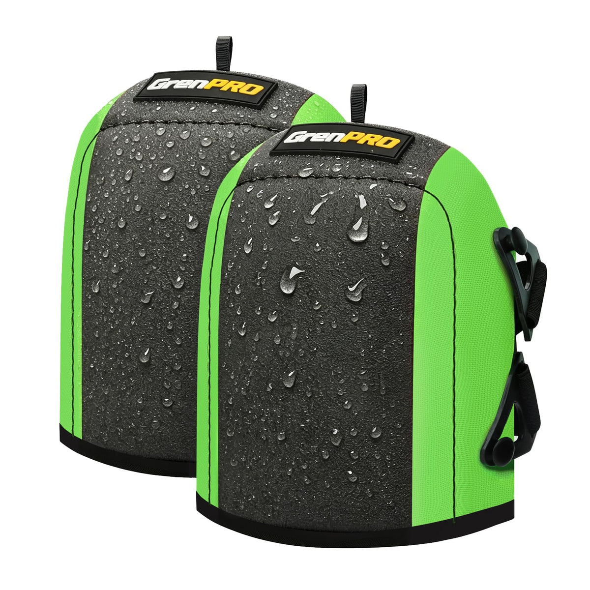 GRENPRO knee pads cushion knees during gardening for comfort.