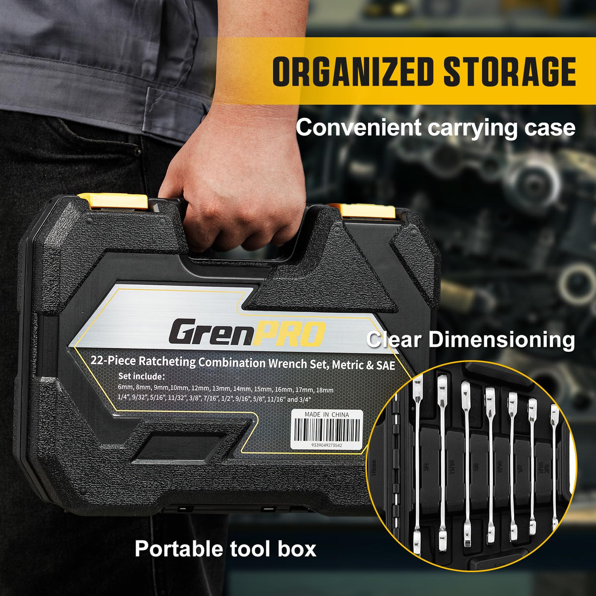 GRENPRO gauge helps match nut sizes quickly for repairs