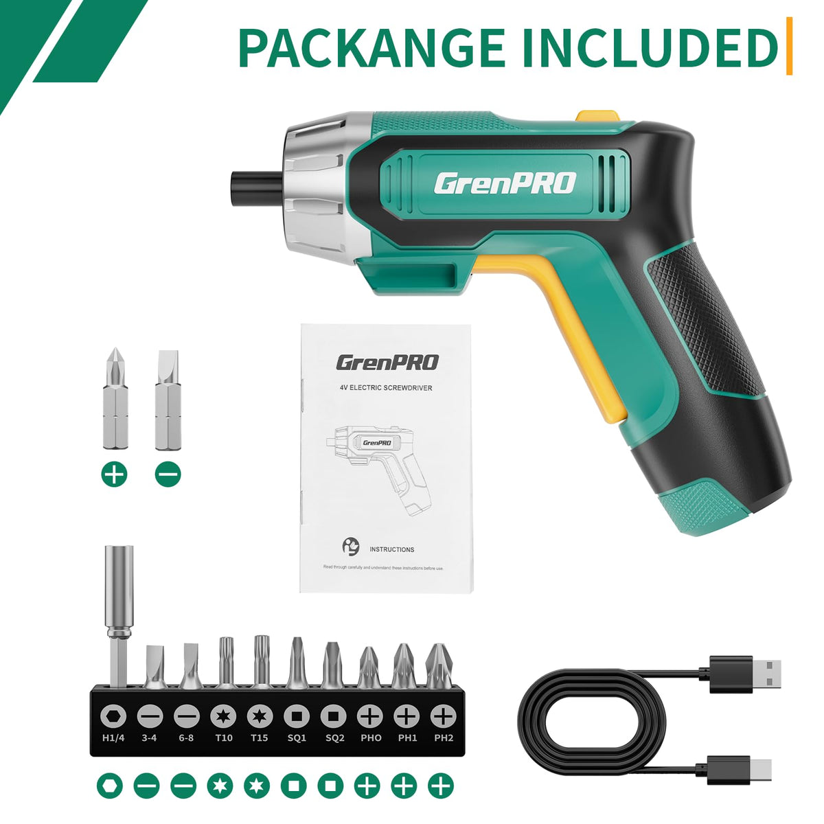 GRENPRO instruction manual guides setup and safe operation.
