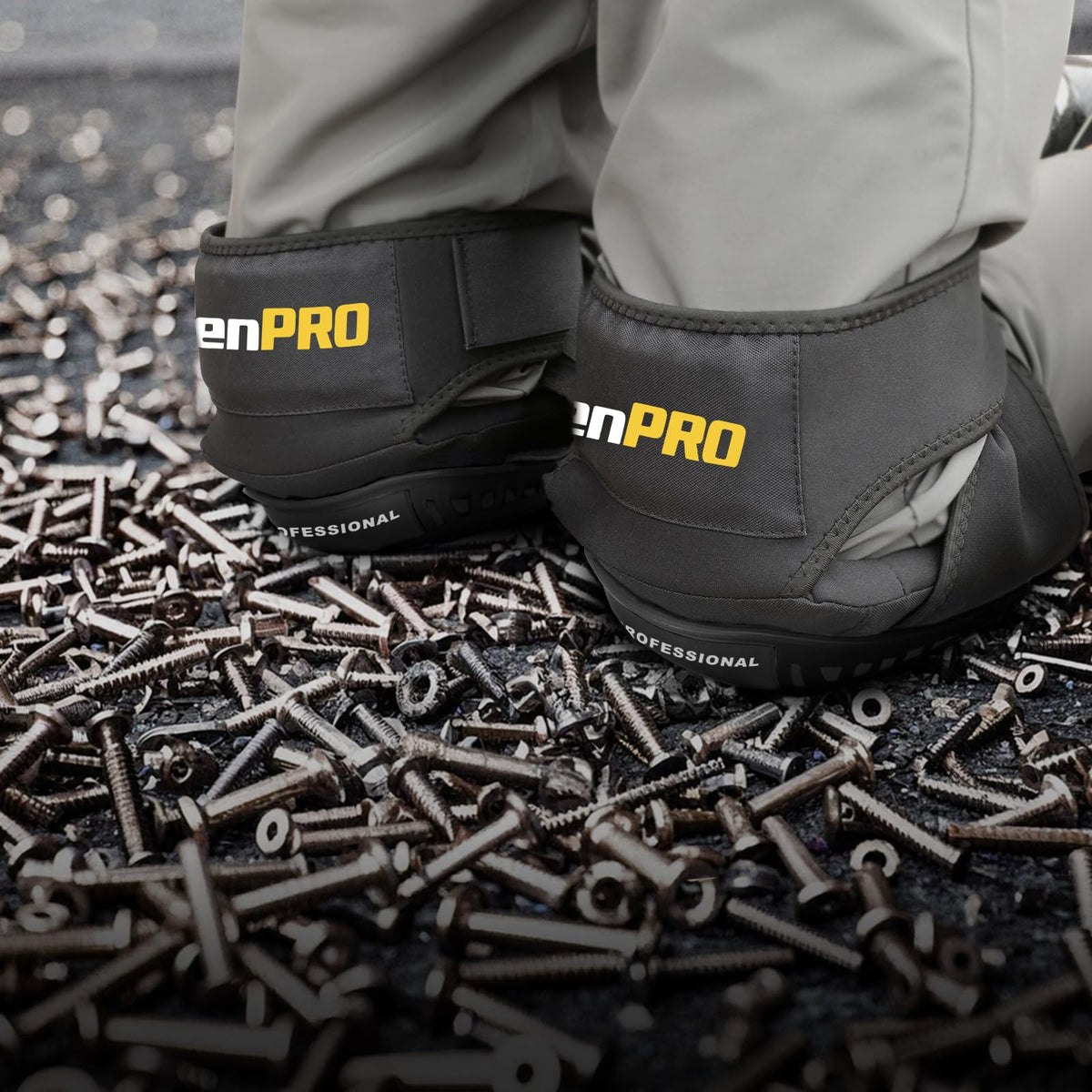Grenpro knee pad durable shell withstands construction site wear