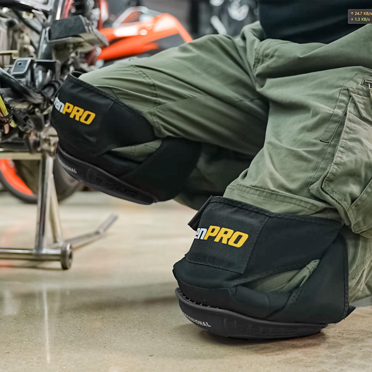 Grenpro knee pad soft gel cushion top for comfortable kneeling sessions