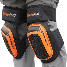 GRENPRO knee pads close-up with soft gel cushion for comfort during work.