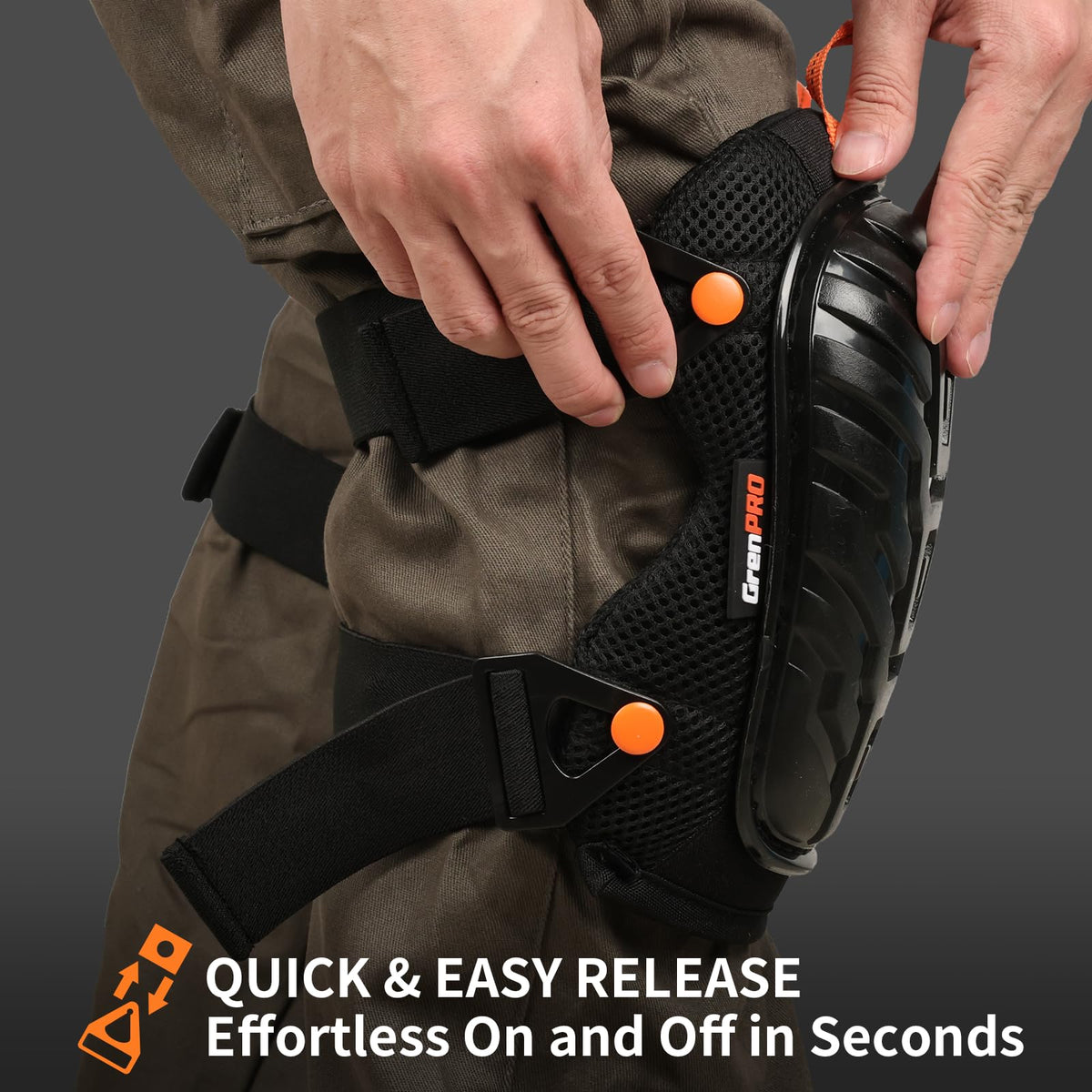 Daily comfort from GRENPRO knee pads during cleaning and gardening