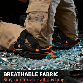 GRENPRO knee pads showing elastic straps with silicone grip for stability