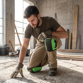 GRENPRO knee pads feature non-slip patches for stable kneeling.