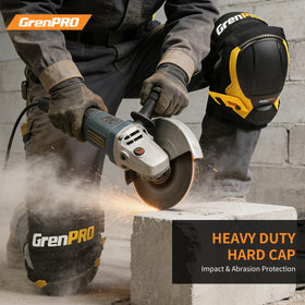Black TPR shell adds protective surface against impact and abrasion on work sites.