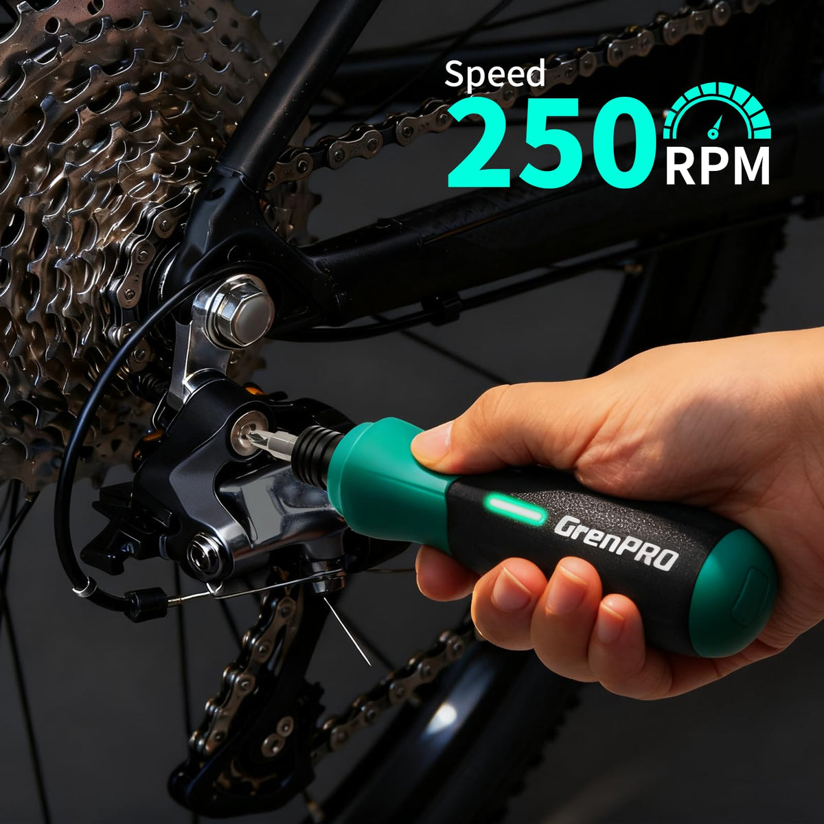 GRENPRO left-right rotation helps loosen or tighten screws with fewer direction mistakes.