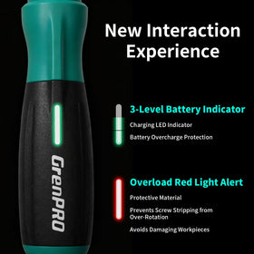 GRENPRO lightweight design reduces fatigue during prolonged screwing tasks.