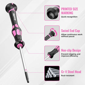 GRENPRO magnetic-tip keeps screws secure during vertical repairs.