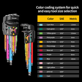 GRENPRO metric hex keys 1.5–10 mm for precise bicycle maintenance.