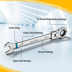 GRENPRO metric and SAE size range displayed for broad compatibility
