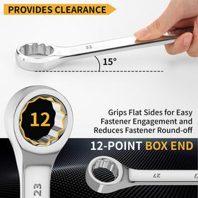 GrenPRO 26mm wrench with 12-point grip for secure bolt engagement.