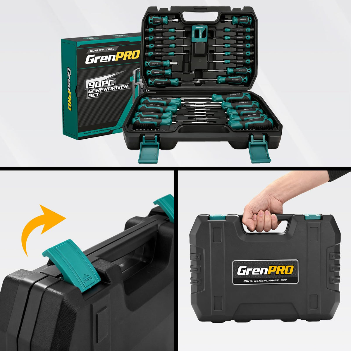 GRENPRO PH000–PH3 bit tips for micro to medium screws