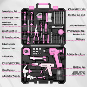 GRENPRO Pink Cordless Drill, compact for tight spaces and quick projects