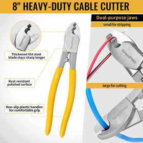 GRENPRO portable tool pouch carrying case keeps all cutters organized.