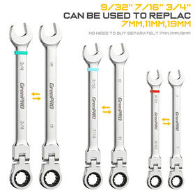 GRENPRO ratchet wrenches 72-tooth system delivers smooth, precise turns