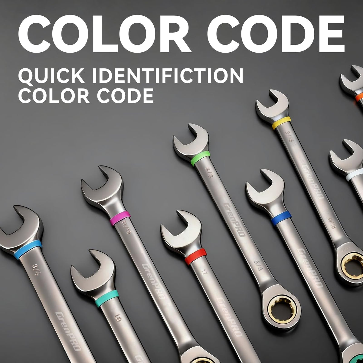 GRENPRO roll-up pouch keeps wrenches organized and portable for on-site work.