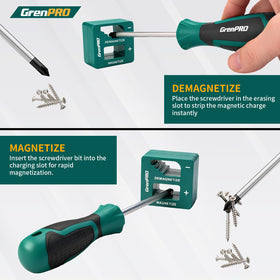 GRENPRO S2 bits variety for PH, Torx, Slotted, and Hex tasks