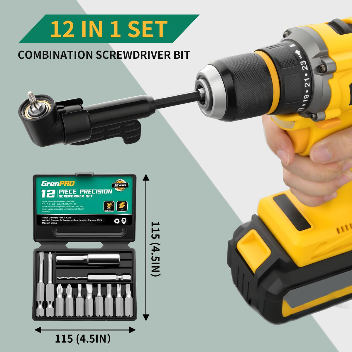 Grenpro screwdriver bits storage case keeps bits organized for quick access