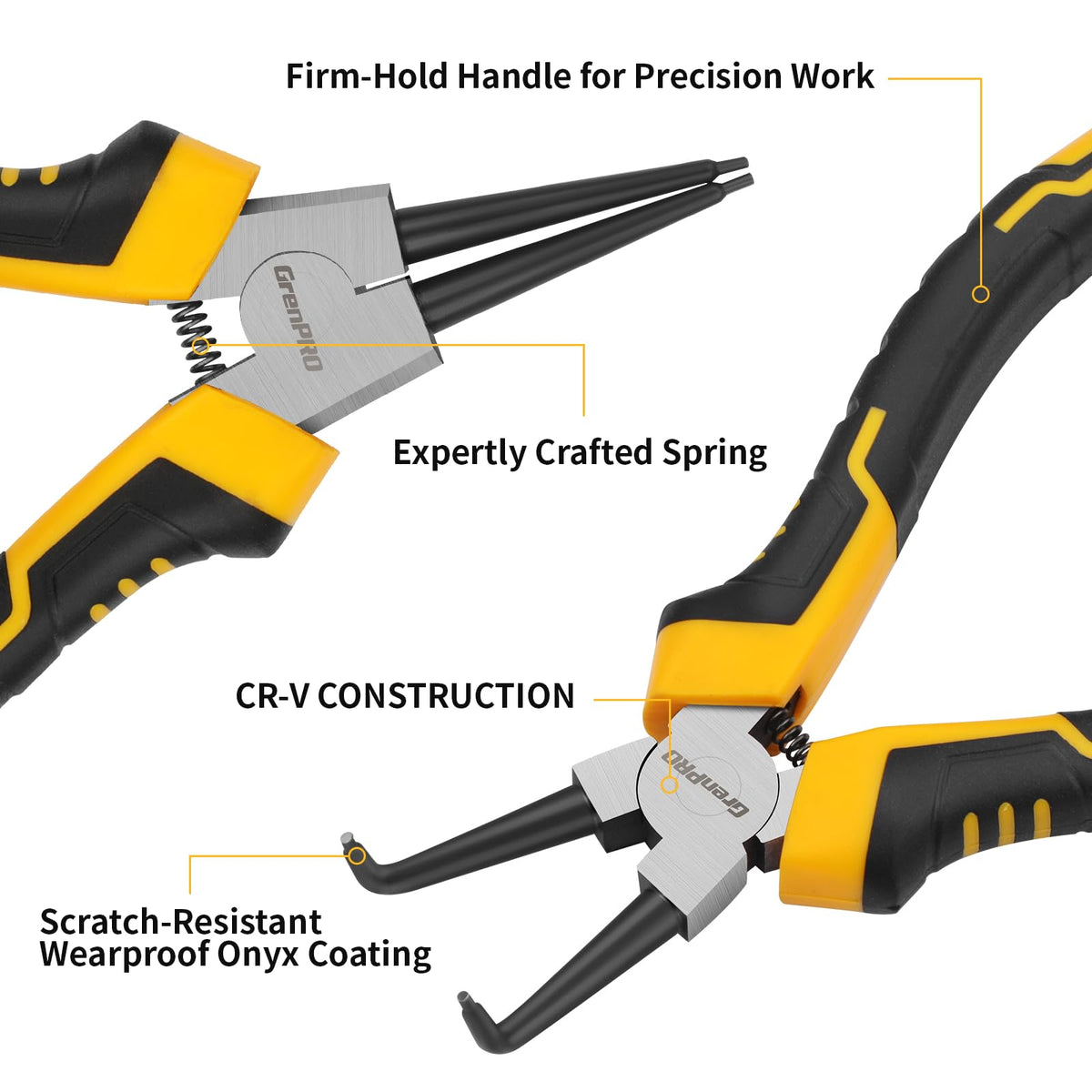 GRENPRO 7-inch pliers ideal for automotive, machinery, and DIY projects
