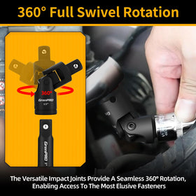 GRENPRO swivel universal joints enabling access in tight spaces