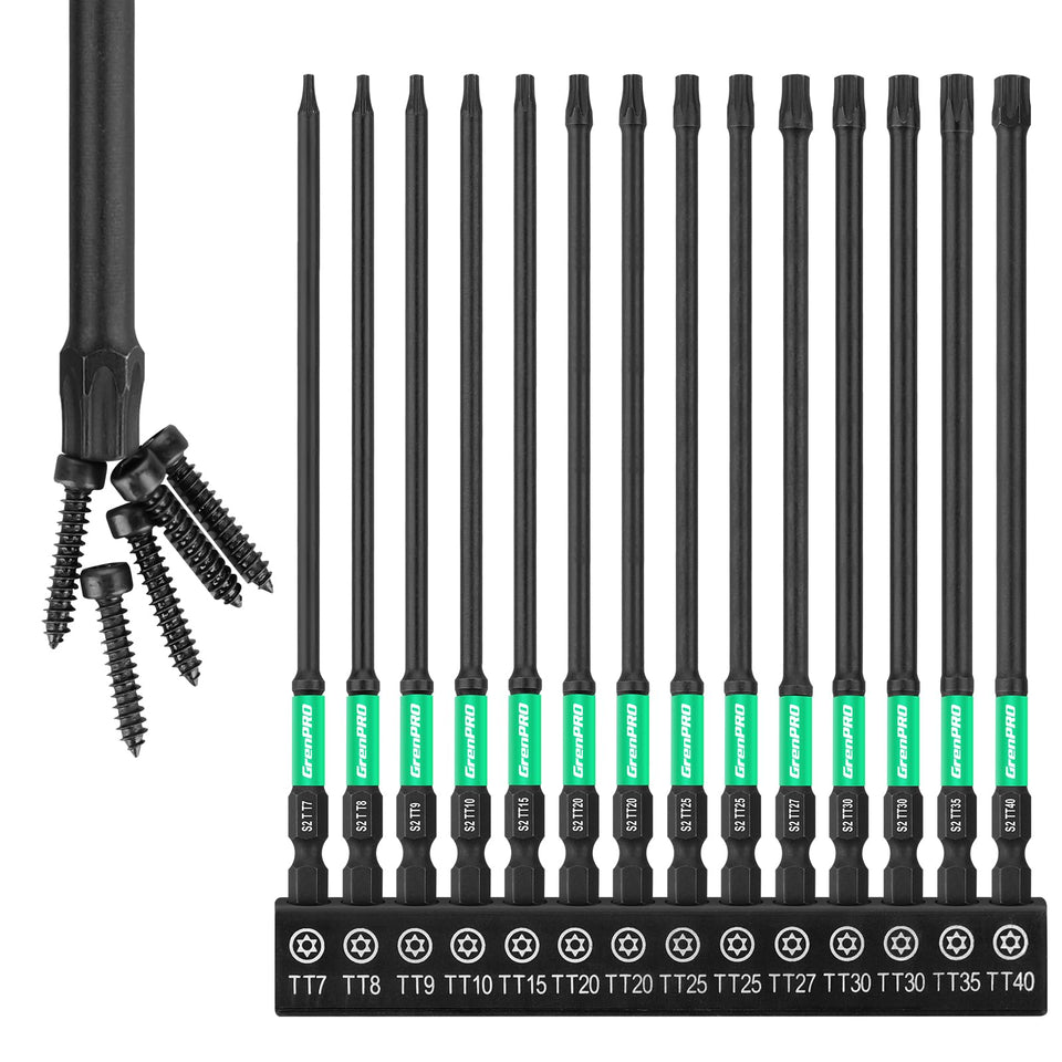 GRENPRO torx bit set 14pc in case for organized projects