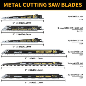 GRENPRO premium 58CrV wood blades deliver smooth cuts in firewood and branches