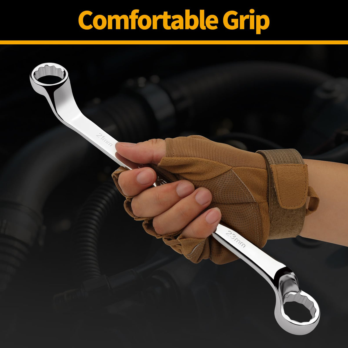GRENPRO chrome vanadium finish resists wear with a mirror shine.