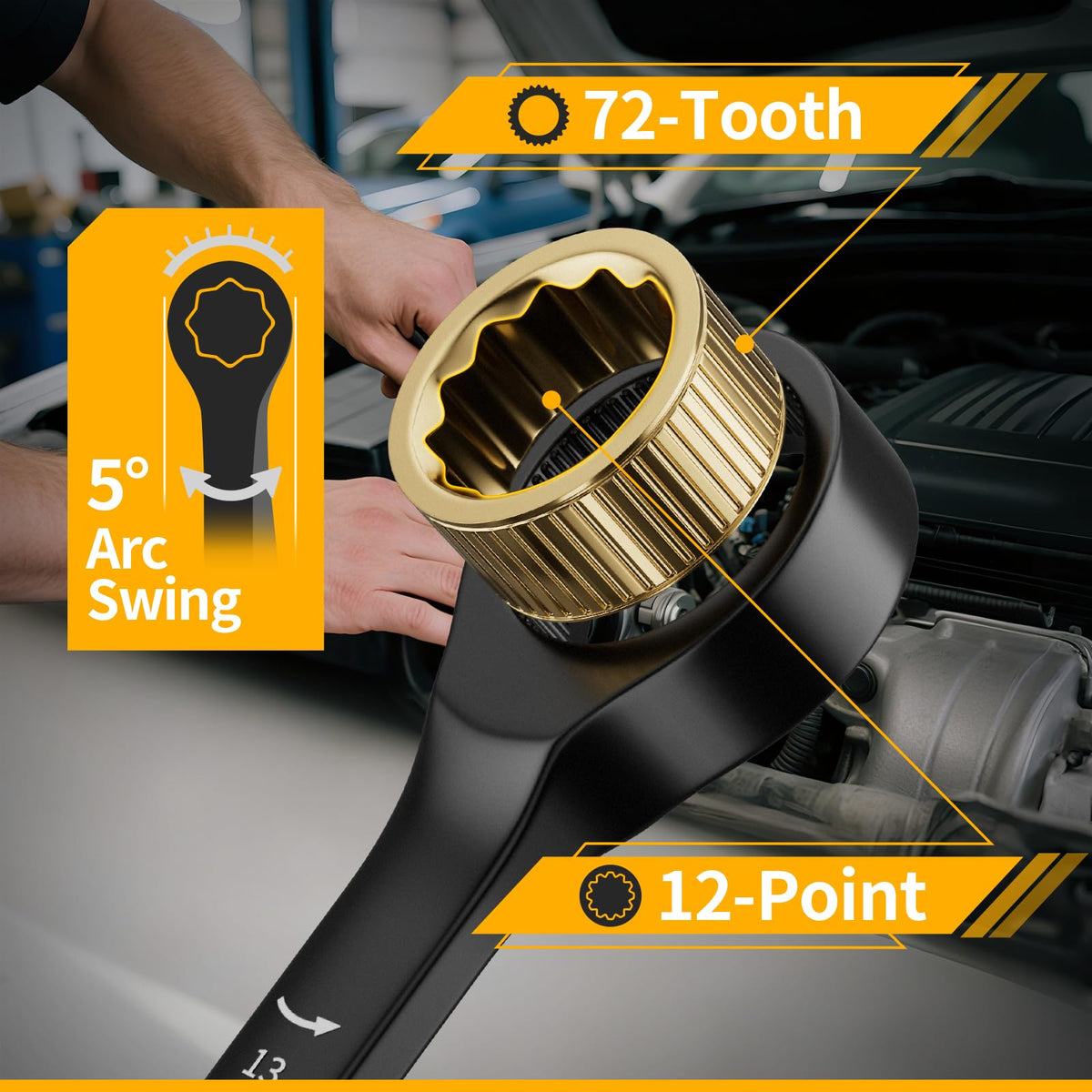 GRENPRO wrench set with color ring identification for quick size recognition
