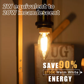 Grensk dimmable LED bulb compatible with many dimmers.