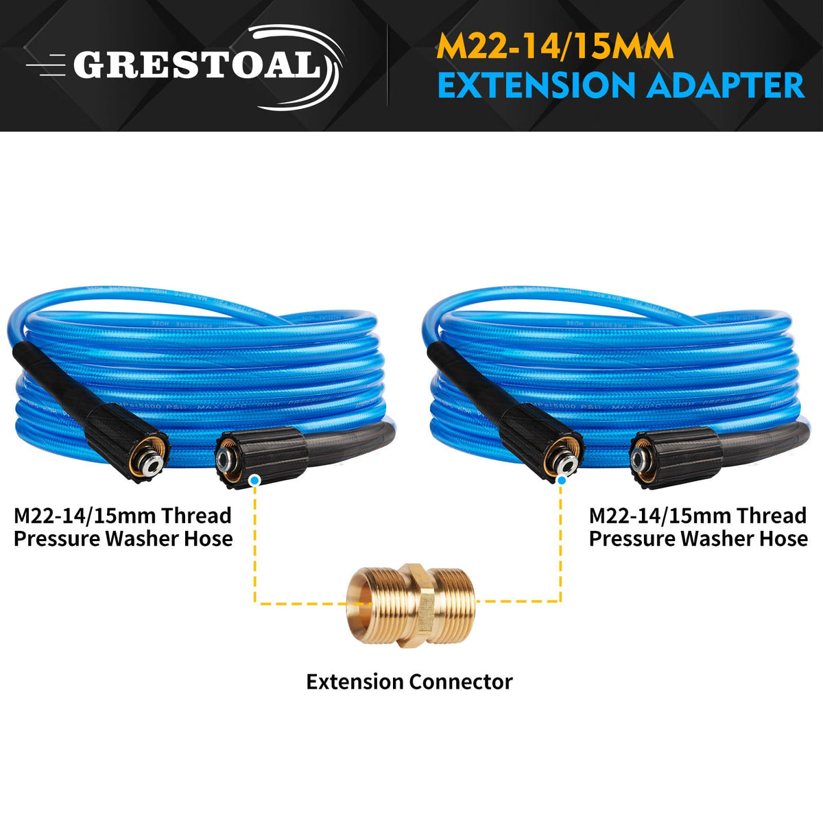GRESTOAL 25 ft reach suits cars, decks, and driveways