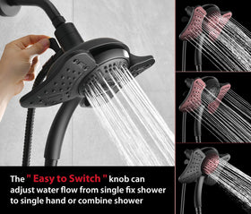 GRICH 9 spray modes offer customized shower experiences.