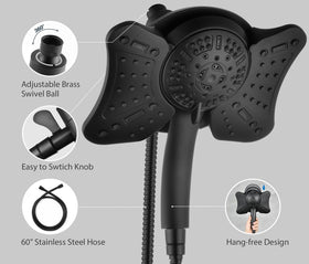 GRICH chrome-plated ABS body ensures durability and safe use.
